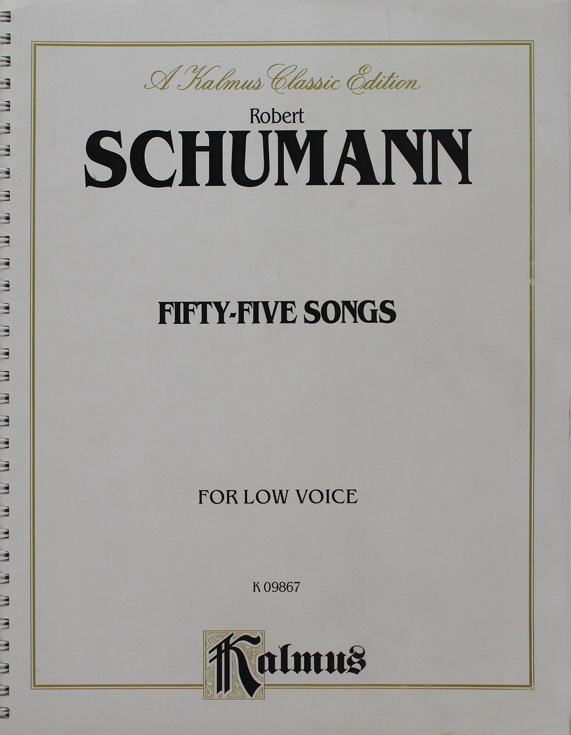 Fiftyfive Songs: Low Voice 9 X 12 Size (Kalmus Edition) (German Edition),Used