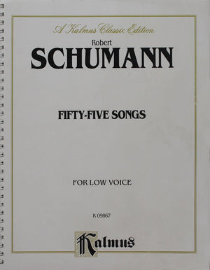 Fiftyfive Songs: Low Voice 9 X 12 Size (Kalmus Edition) (German Edition),Used