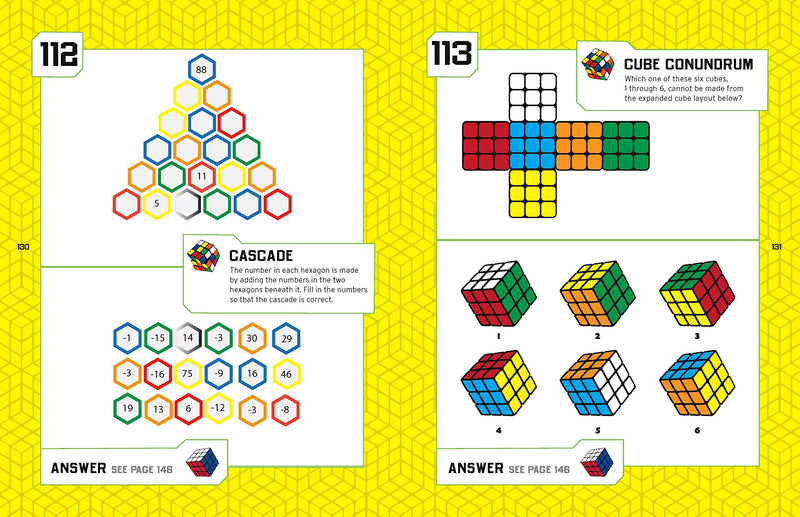 Rubik's Puzzles: 101 Puzzles to Test Your Brain Power,Used