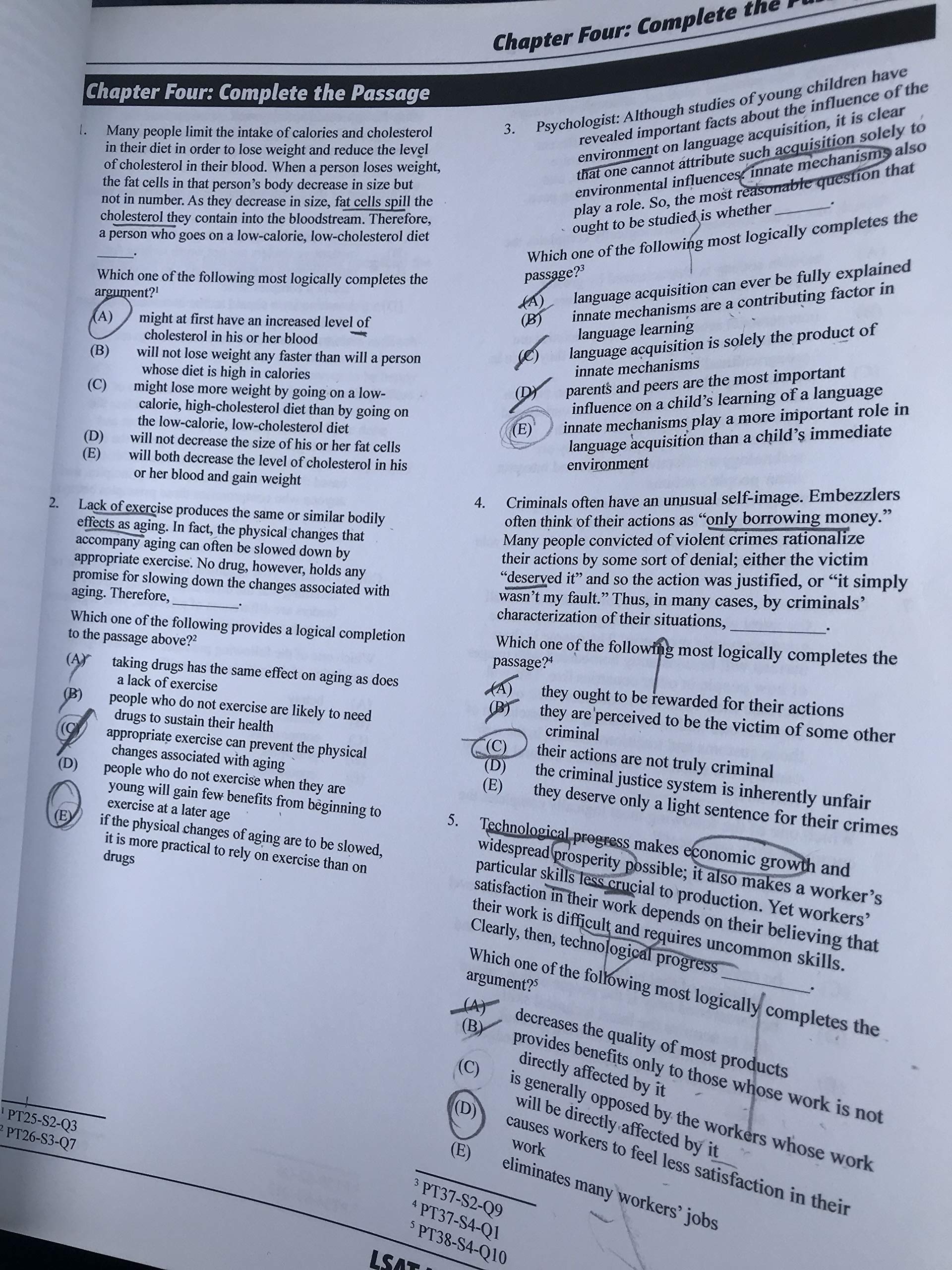 LSAT Logical Reasoning by Type, Volume 2: All 1,012 Logical Reasoning Questions from PrepTests 2140, Grouped by Type and Arrang,Used