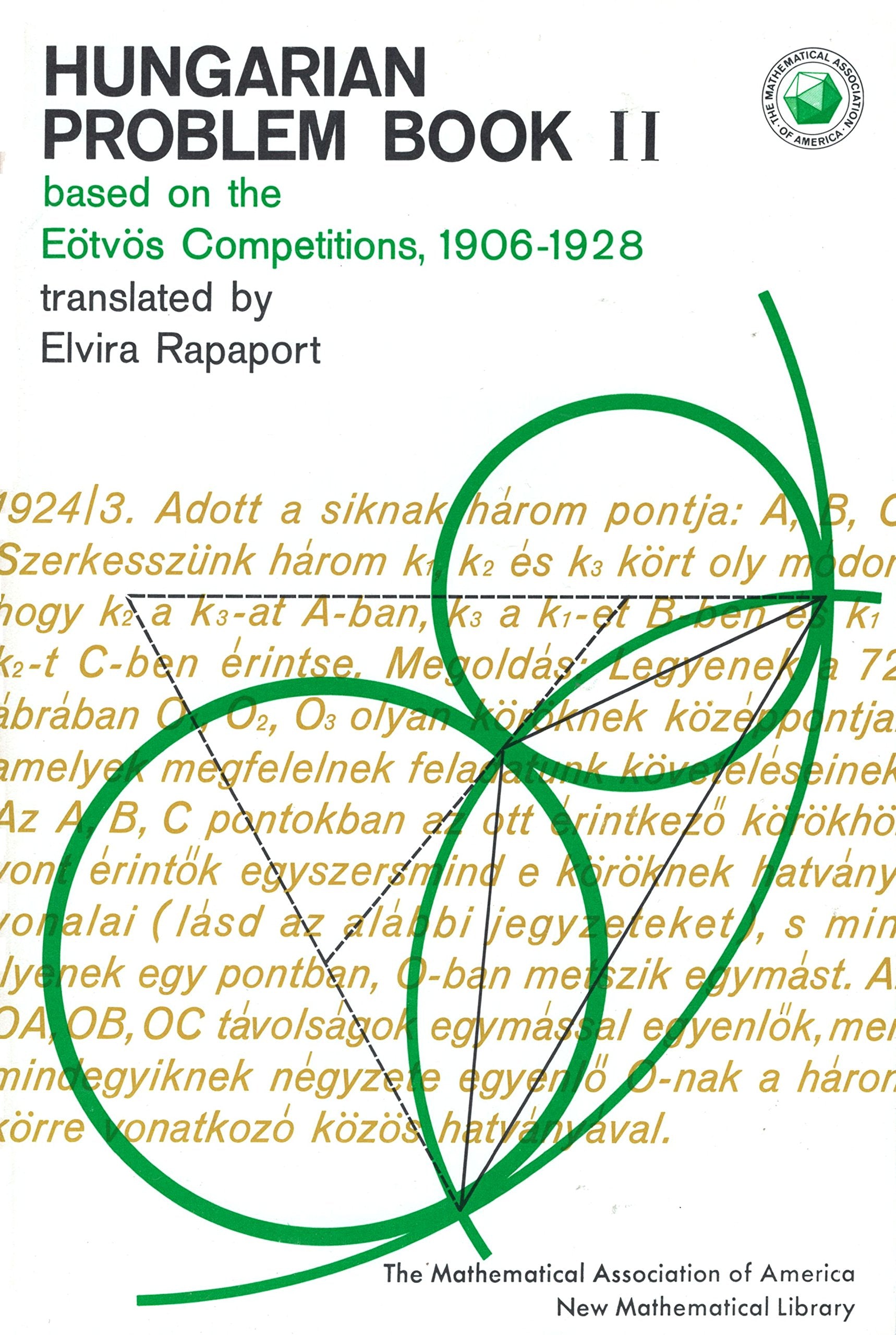 Hungarian Problem Book 2: Based on the Votvos Competition (Mathematical Association of America)