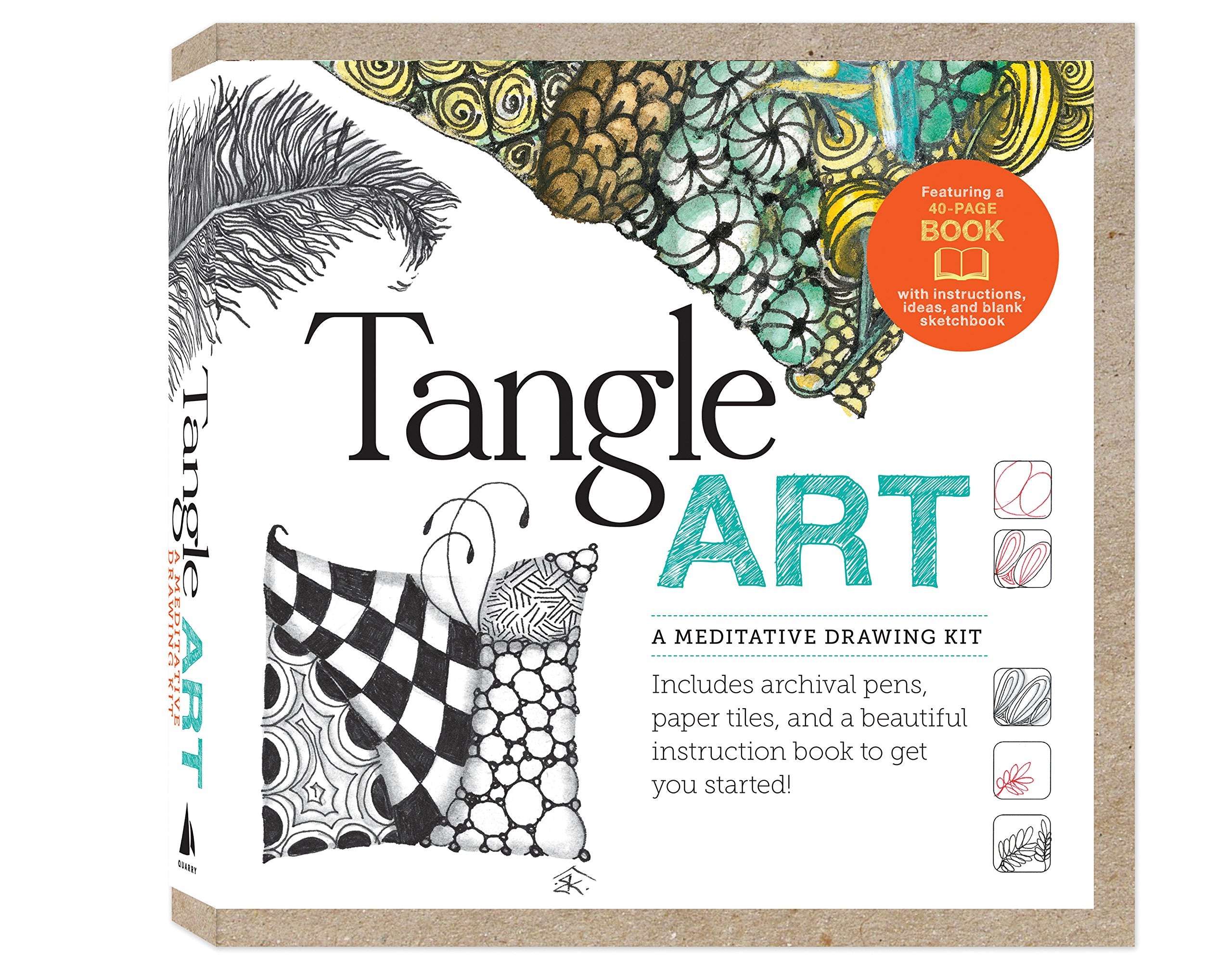 Tangle Art: A Meditative Drawing Kit,New