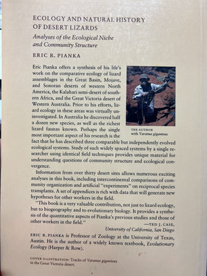 Ecology And Natural History Of Desert Lizards: Analyses Of The Ecological Niche And Community Structure (Princeton Legacy Librar,Used