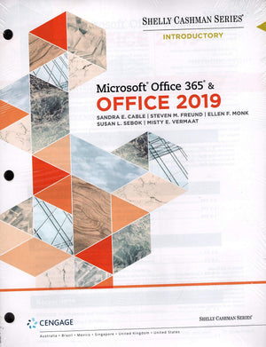 Shelly Cashman Series Microsoft? Office 365 And Office 2019 Introductory, Looseleaf Version,New