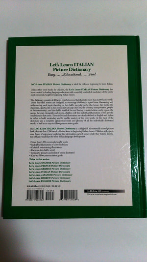 Italian Picture Dictionary (Let's Learn...Picture Dictionary) (English and Italian Edition),Used