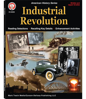 Industrial Revolution Social Studies Workbook, Grades 612 History Lessons On Railroads, Agriculture, Electricity, The Wright Br,Used