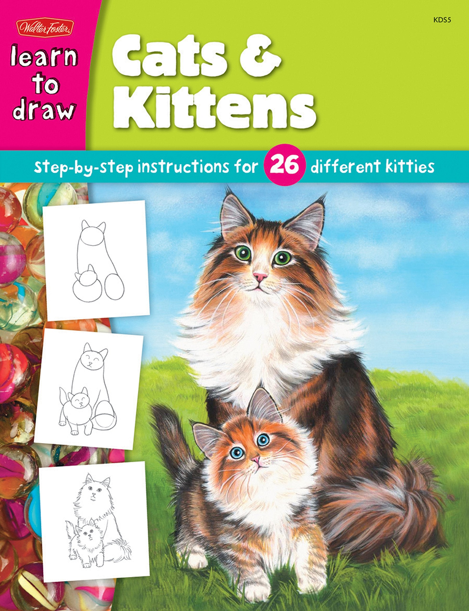 Cats & Kittens: Stepbystep Instructions For 26 Different Kitties (Learn To Draw)