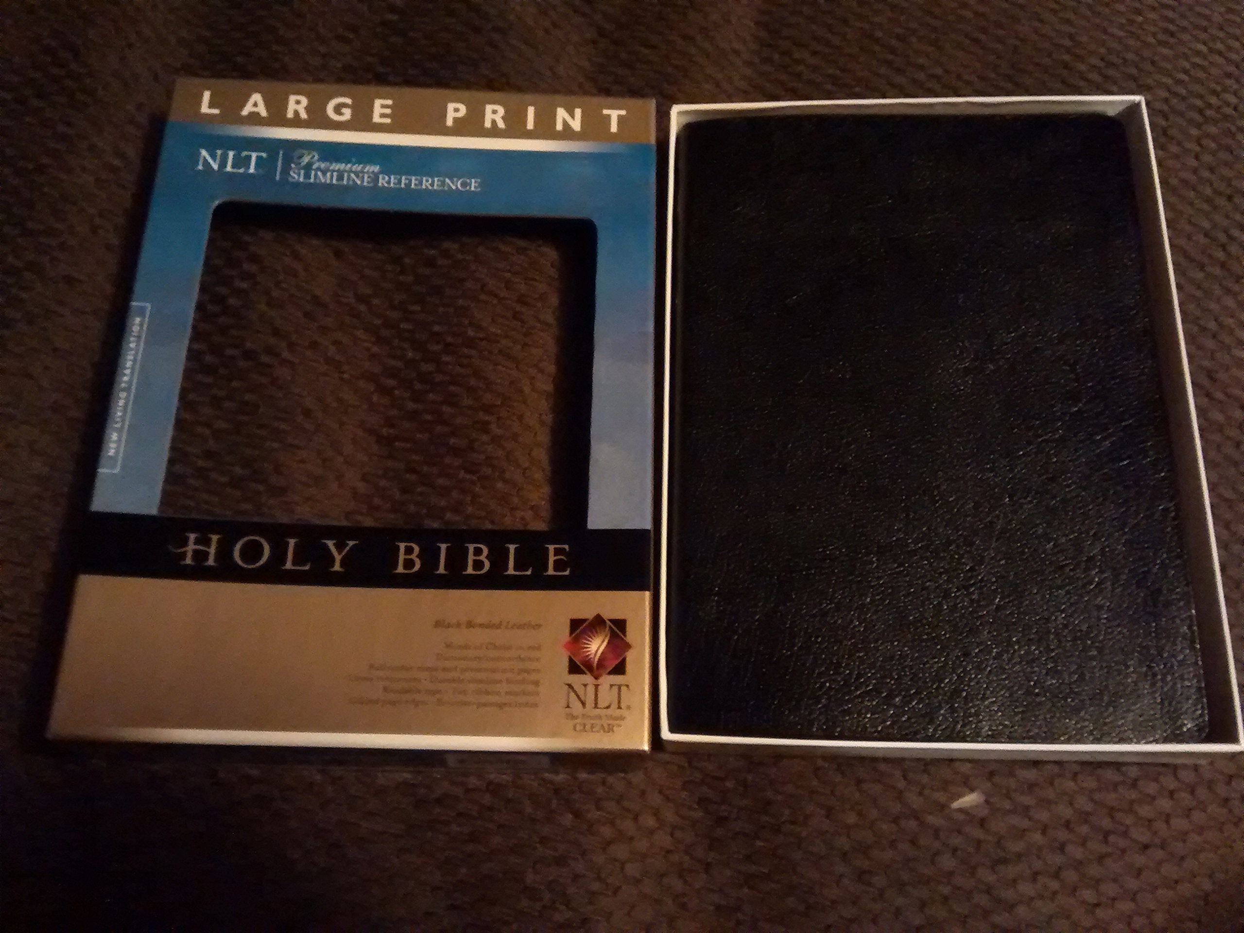 Premium Slimline Reference Bible NLT, Large Print,Used