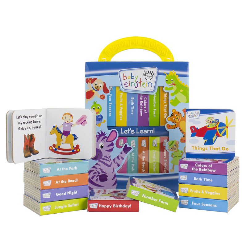 Baby Einstein  My First Library 12 Board Book Block Set  PI Kids,Used