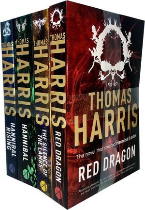 Hannibal Lecter Series Collection 4 Books Set by Thomas Harris (Red Dragon, Silence Of The Lambs, Hannibal, Hannibal Rising),Used