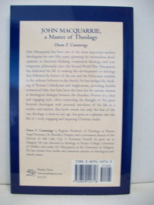 John Macquarrie, a Master of Theology,Used