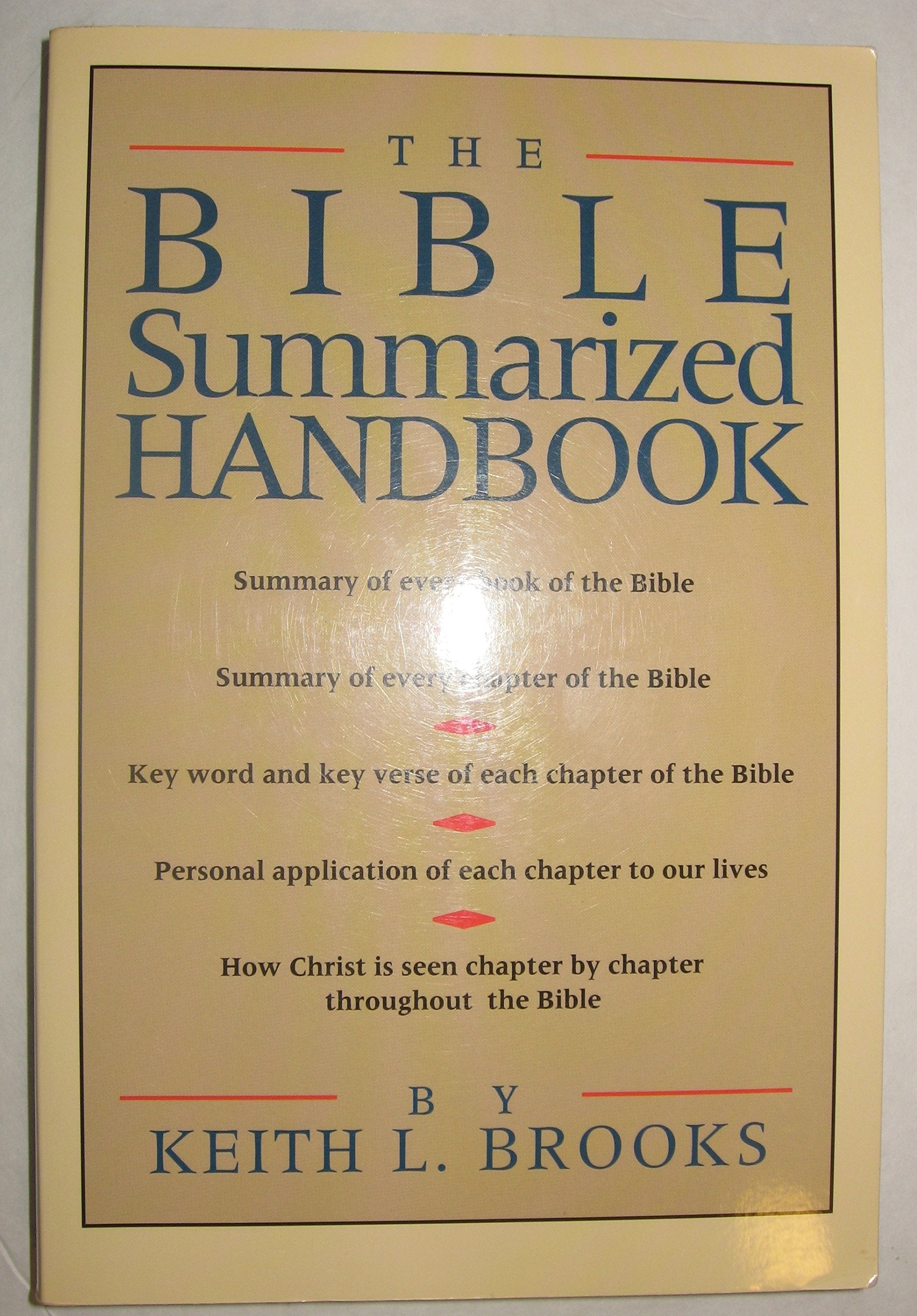 The Bible Summarized Handbook,Used