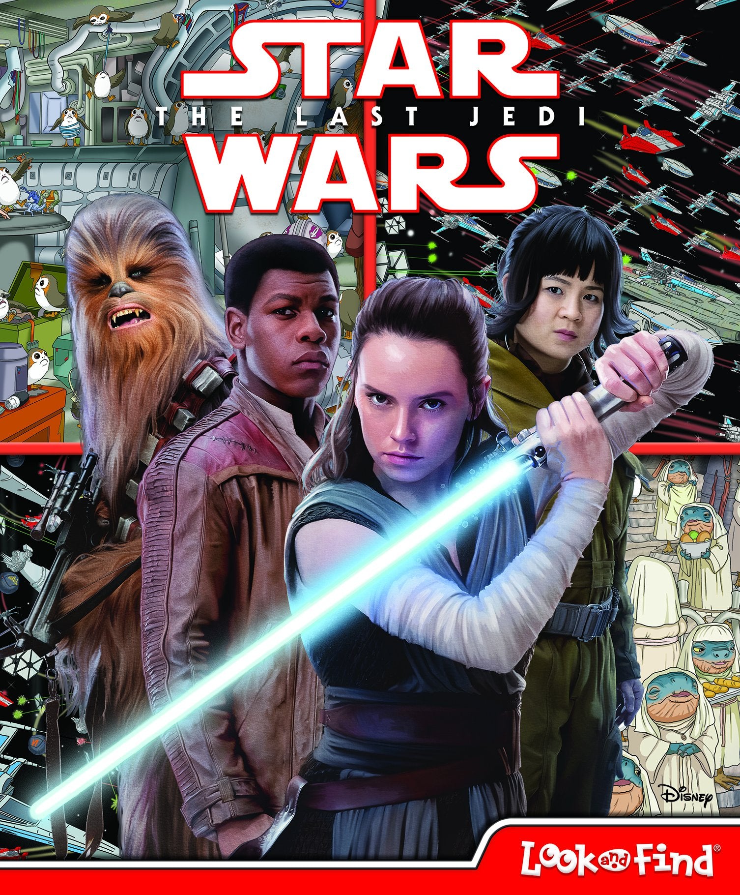 Disney  Star Wars Episode VIII The Last Jedi Look and Find Book  PI Kids,Used