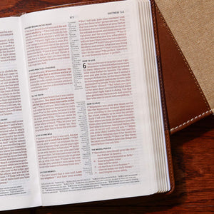 CSB Ultrathin Reference Bible, Saddle Brown LeatherTouch,Used