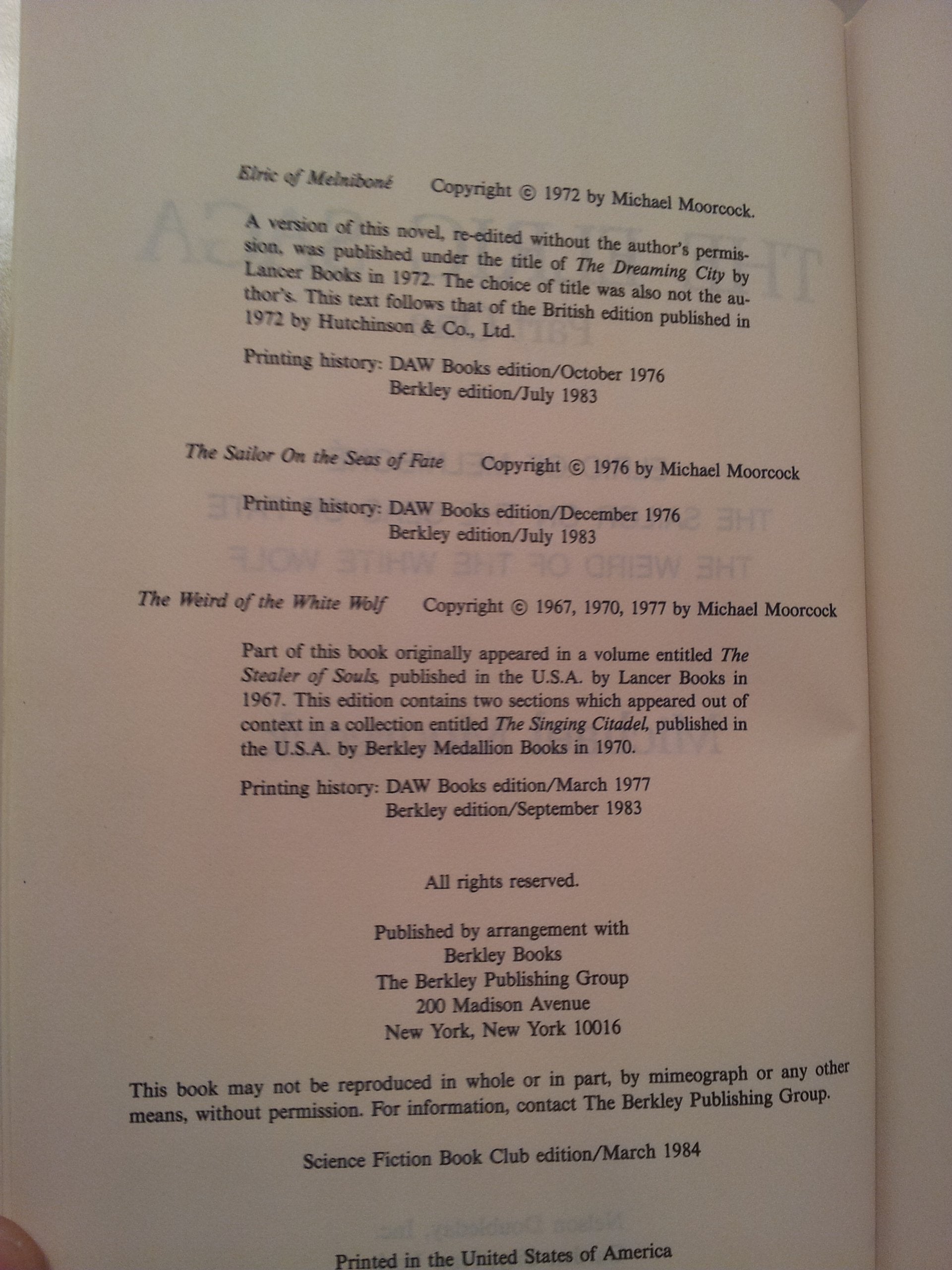 The Elric Saga Part I,Used