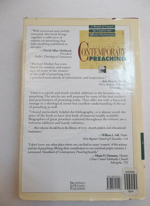 Handbook of Contemporary Preaching: A Wealth of Counsel for Creative and Effective Proclamation,Used