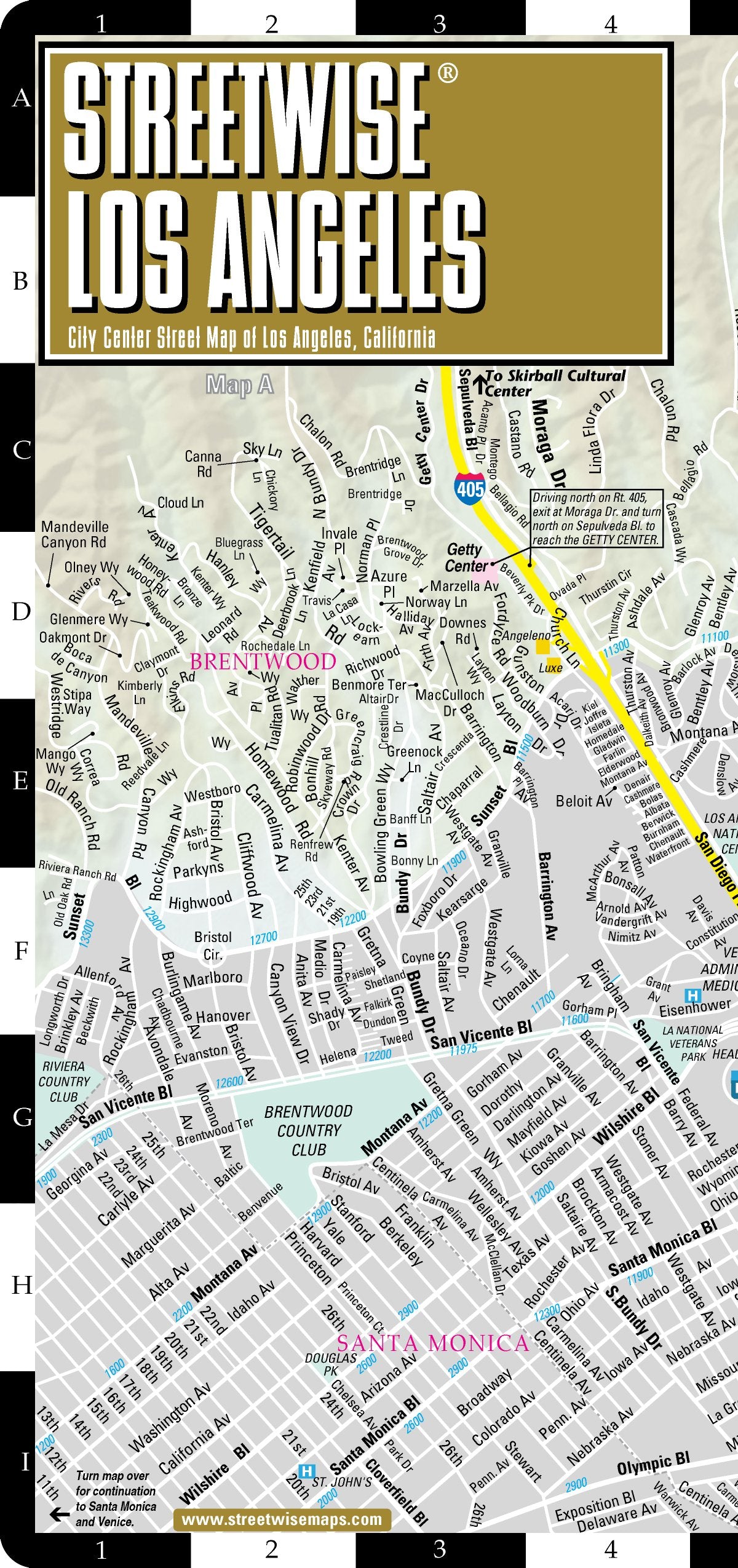 Streetwise Los Angeles Map  Laminated City Center Street Map of Los Angeles, California,Used