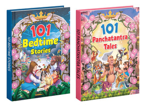 101 Bedtime Stories And Panchatantra Tales (Ages 3-12) (Hardbound) : Learning With Fun Stories, Kids Story Book, ChildrenS Storybook, Bedtime Storybook | Combo Of 2 Story Books