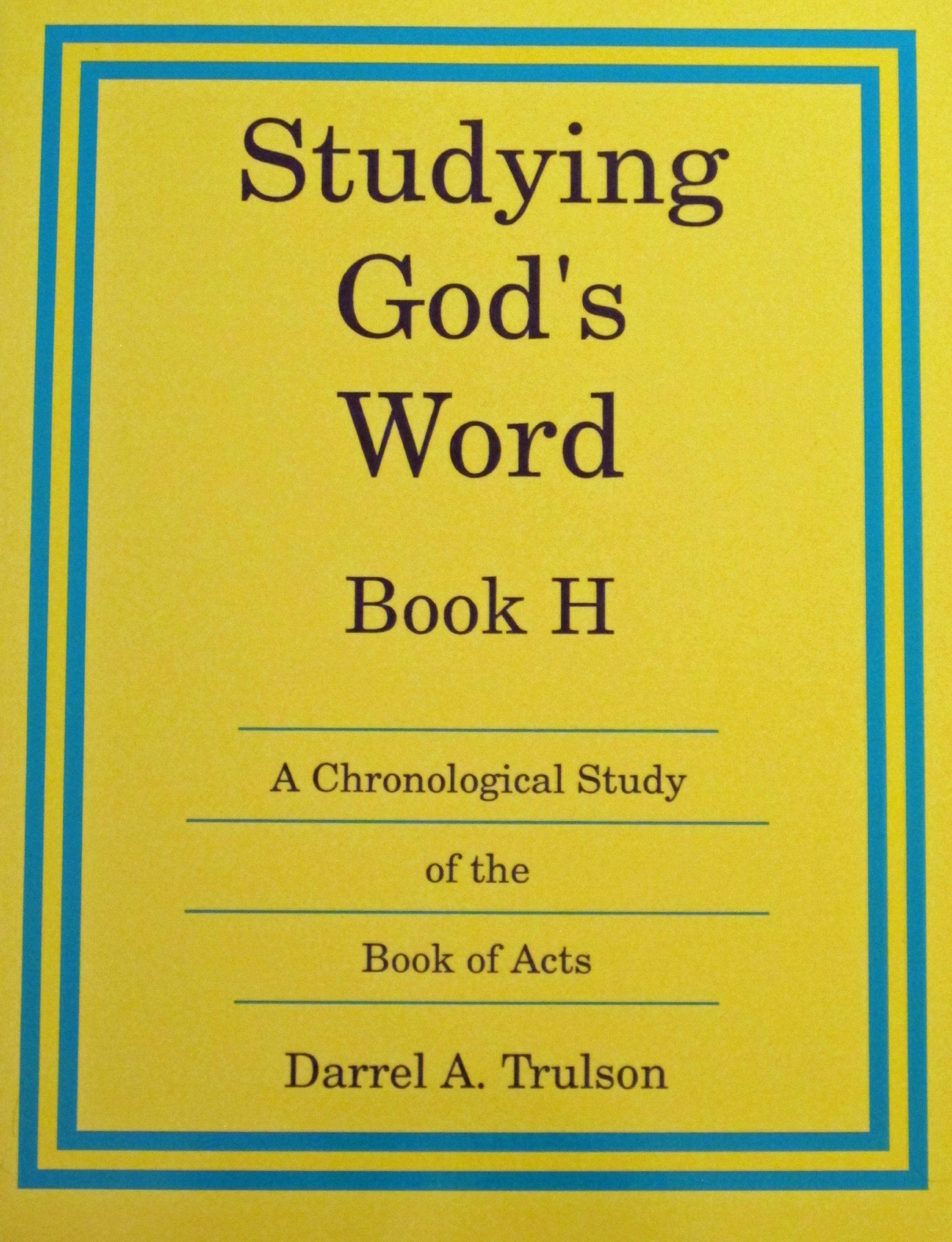 Studying Gods Word: Book H,Used