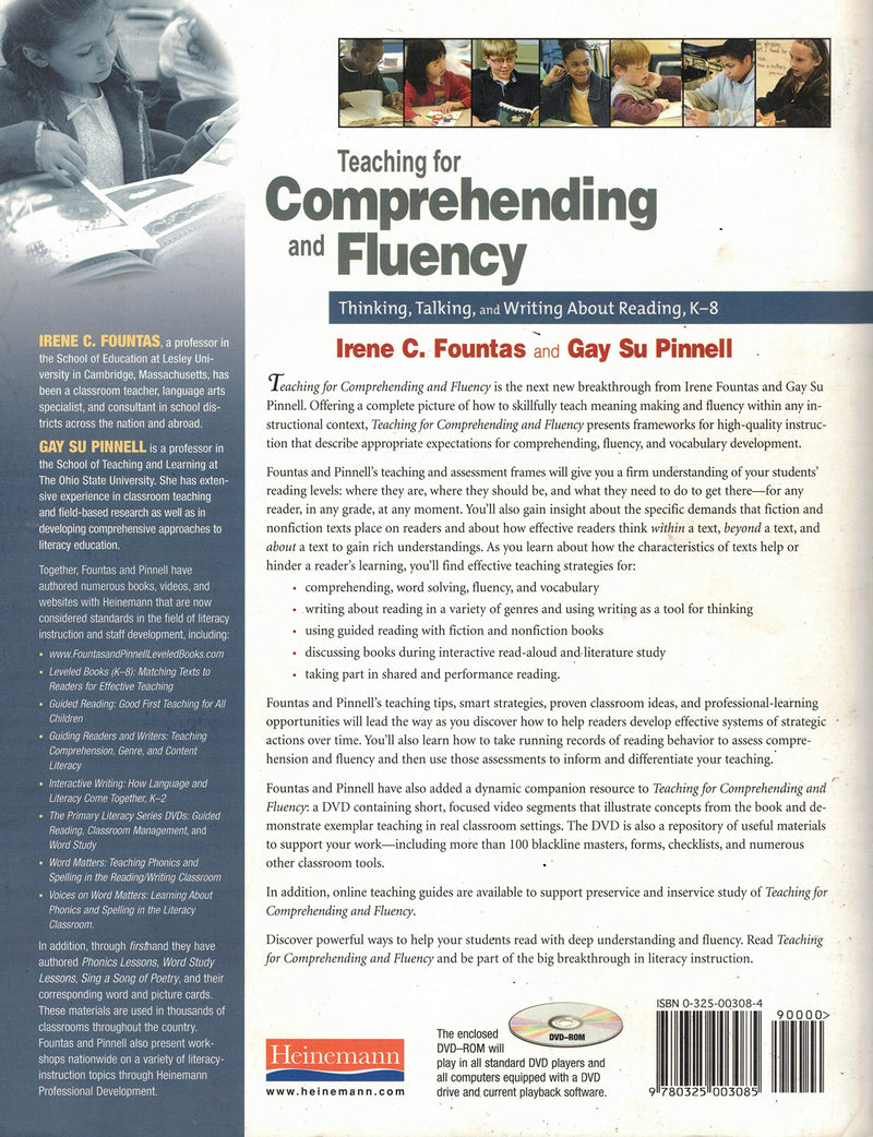 Teaching for Comprehending and Fluency: Thinking, Talking, and Writing About Reading, K8 (F&P Professional Books & Multi),Used