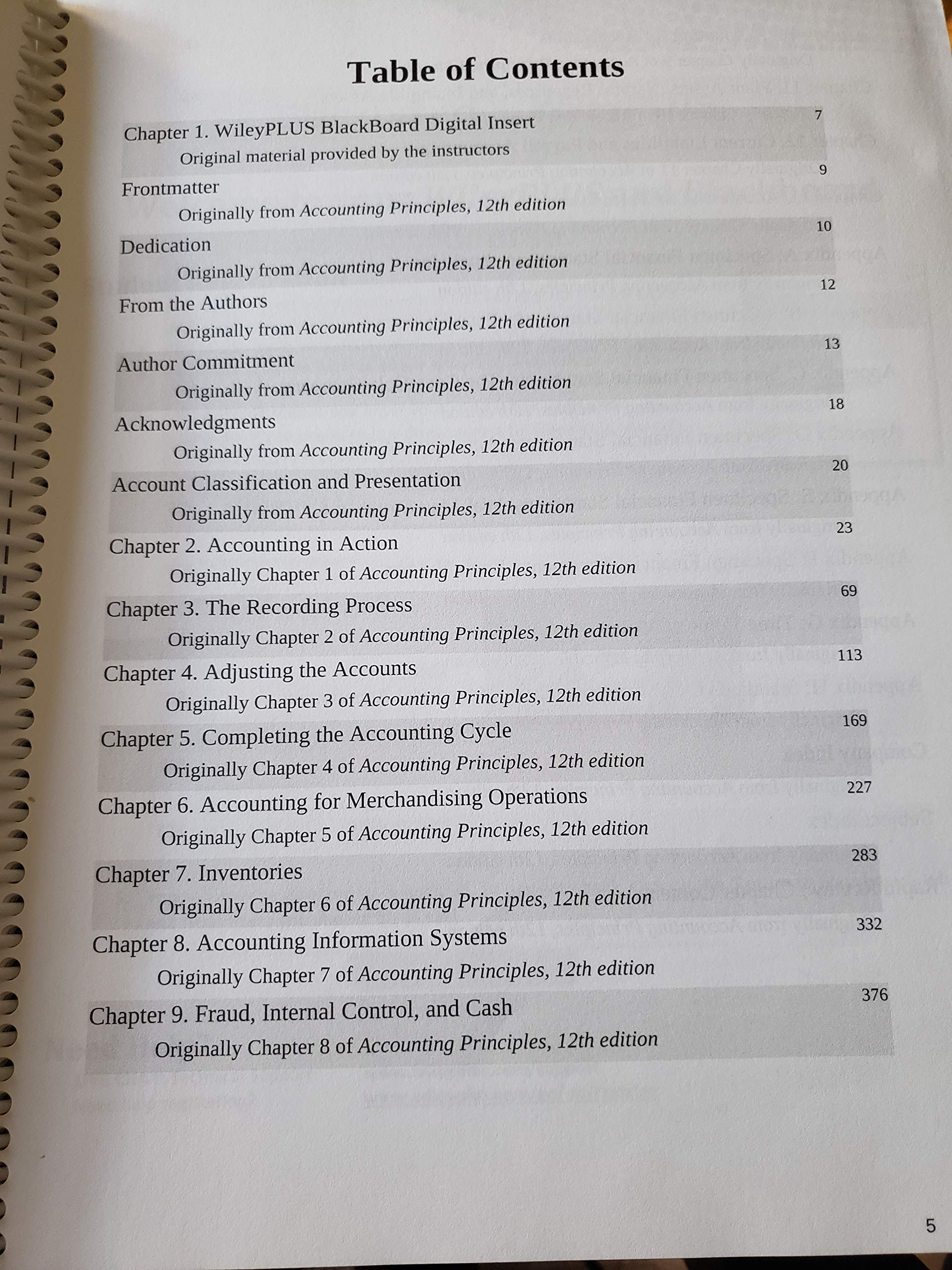 Accounting Principles  Standalone book