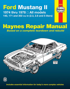 Ford Mustang II, 197478 (Haynes Repair Manuals),Used