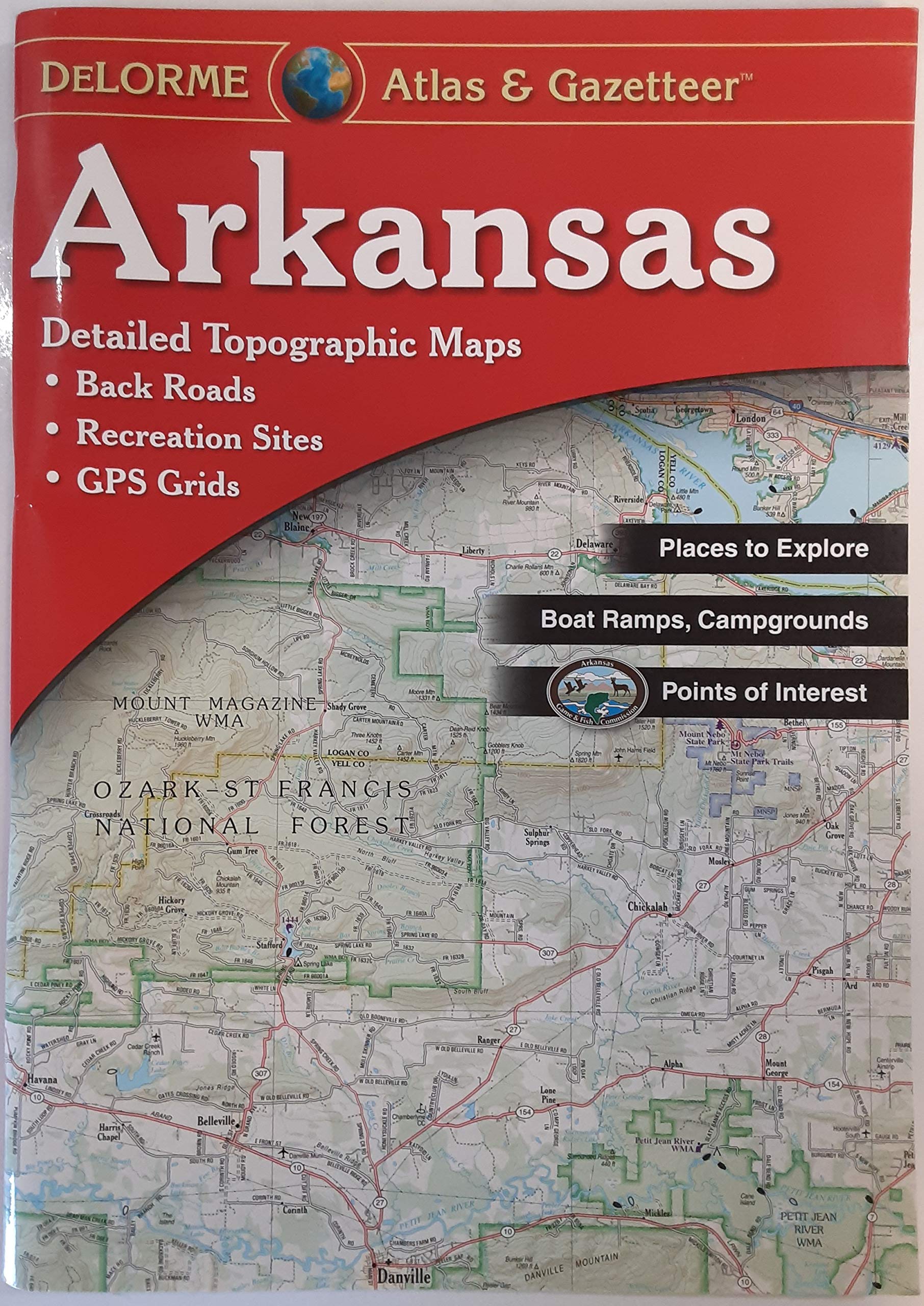 Delorme Arkansas Atlas,New