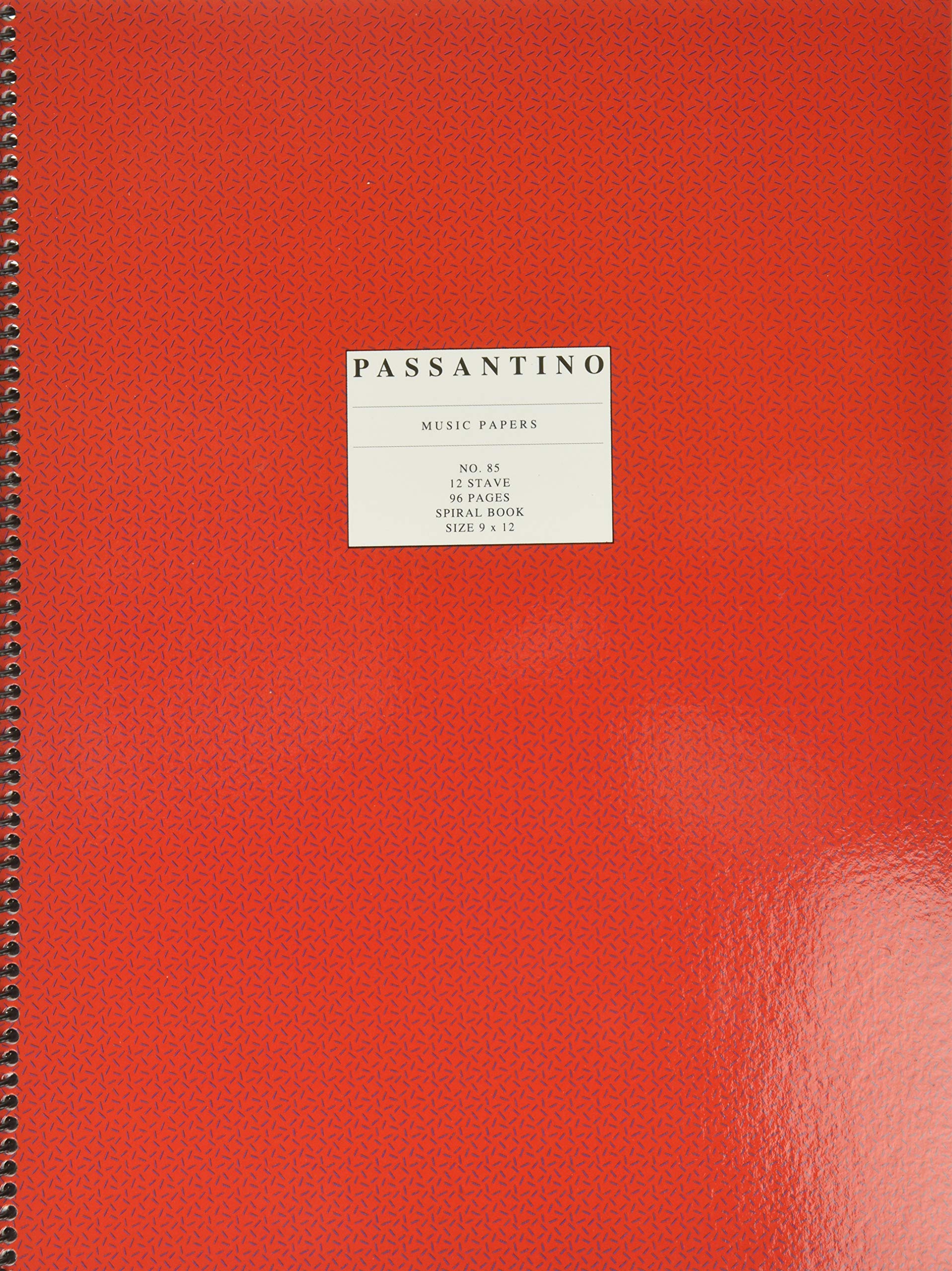 Spiral Book 12Stave  Passantino Manuscript Paper  HighQuality Staff Paper for Composers, Students and Musicians (Passantino M,Used