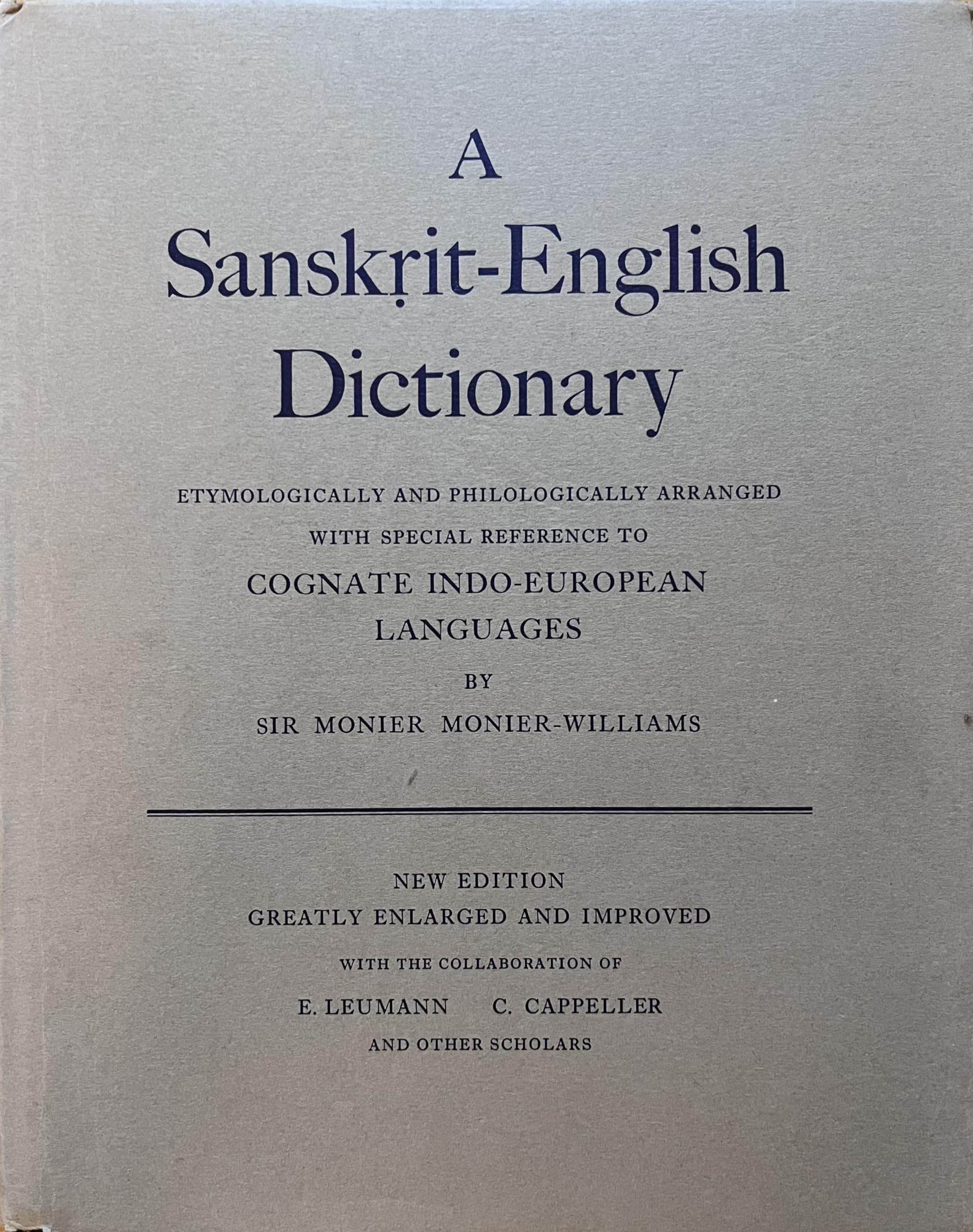 A SanskritEnglish Dictionary,Used