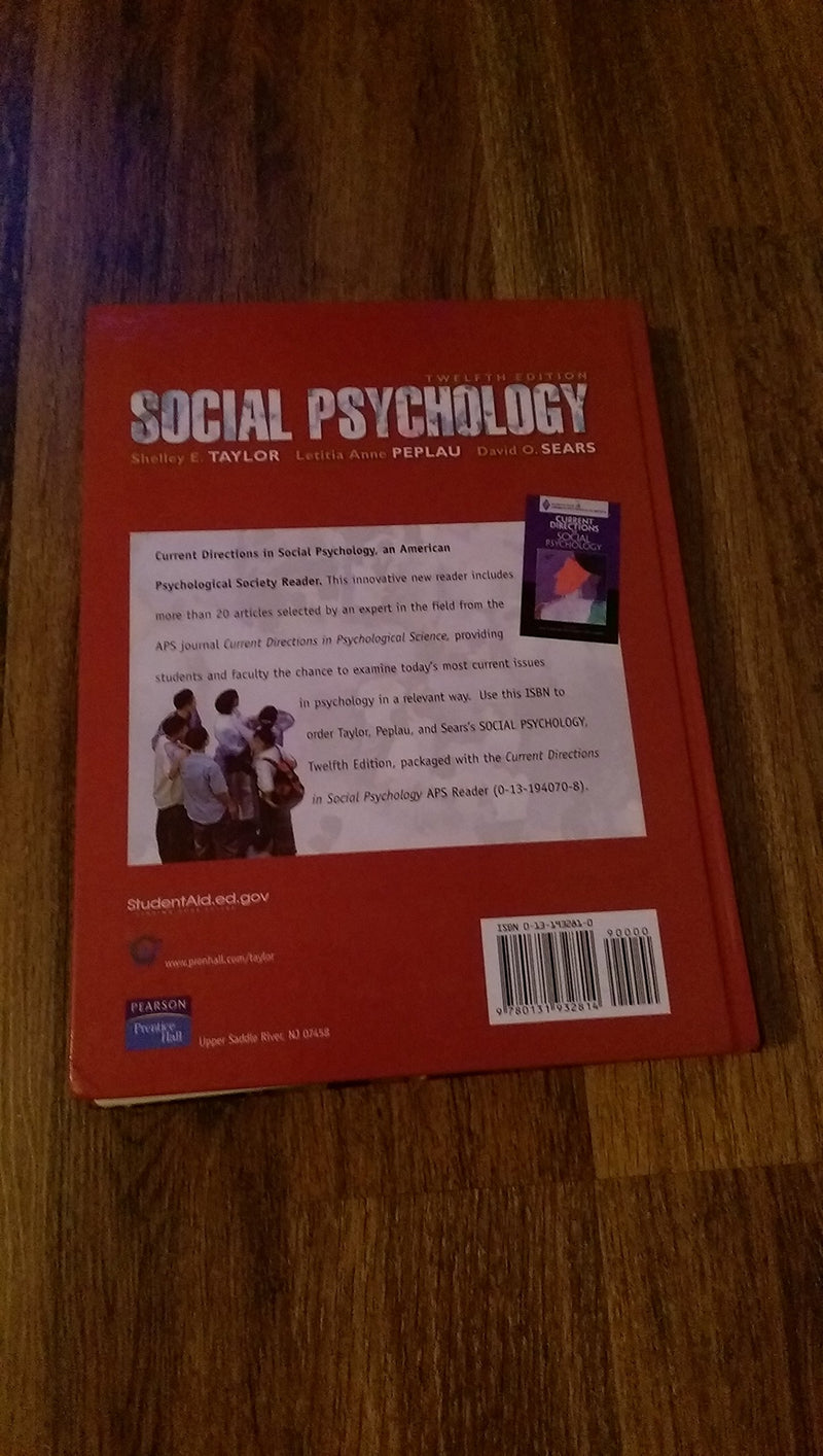 Social Psychology (12th Edition),Used
