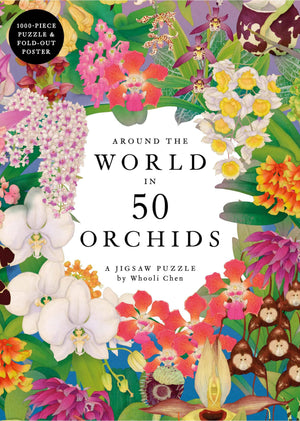 Around The World In 50 Orchids: A 1000Piece Jigsaw Puzzle