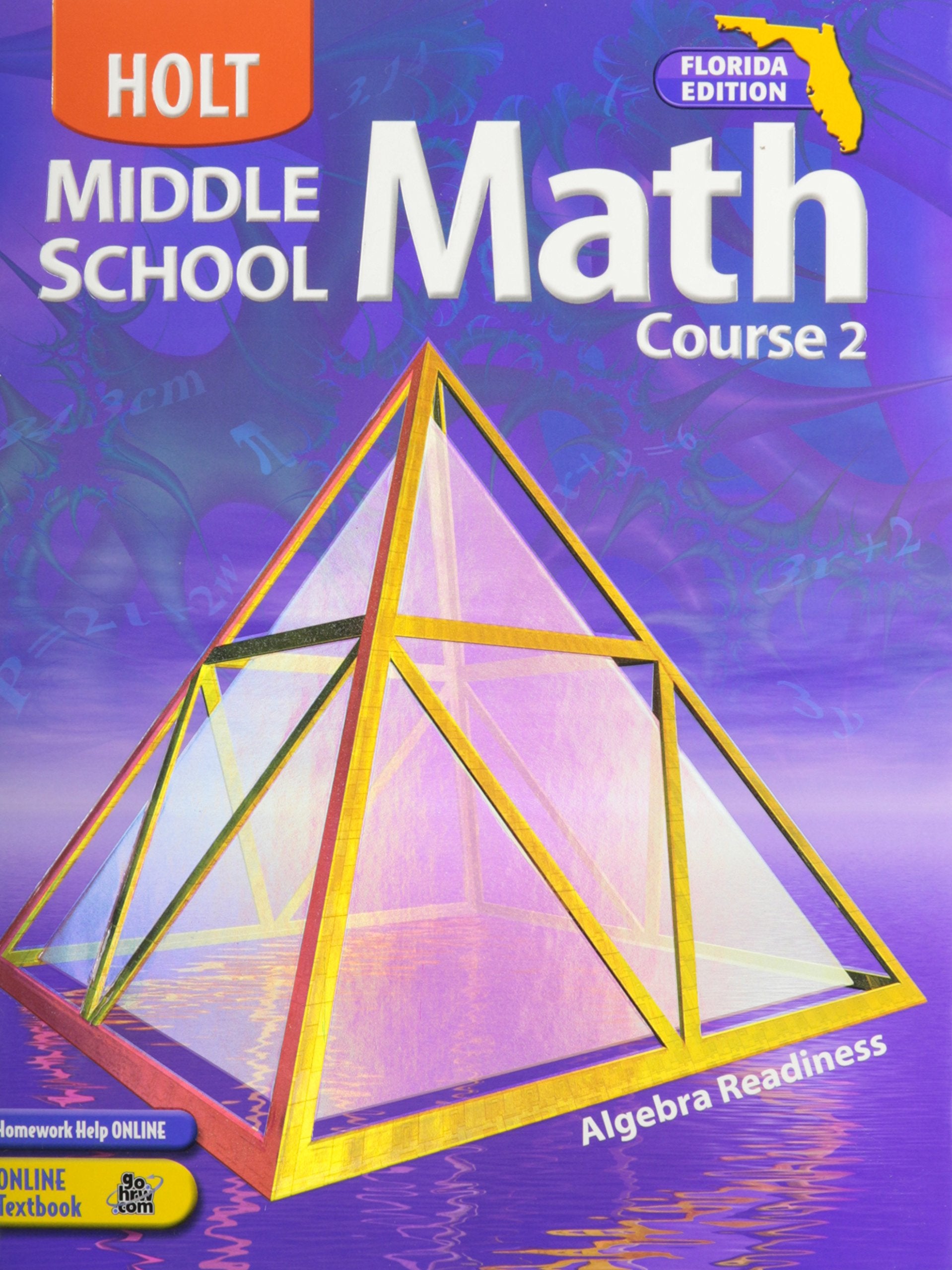 Holt Mathematics Florida: Student Edition Course 2 2004,Used