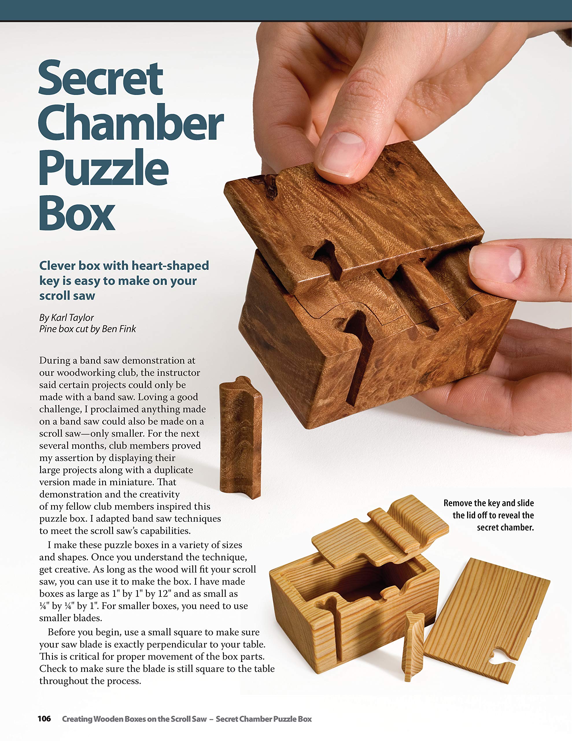 Creating Wooden Boxes On The Scroll Saw: Patterns And Instructions For Jewelry, Music, And Other Keepsake Boxes (Fox Chapel Publ