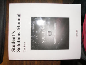 Student Solutions Manual for Algebra and Trigonometry,Used