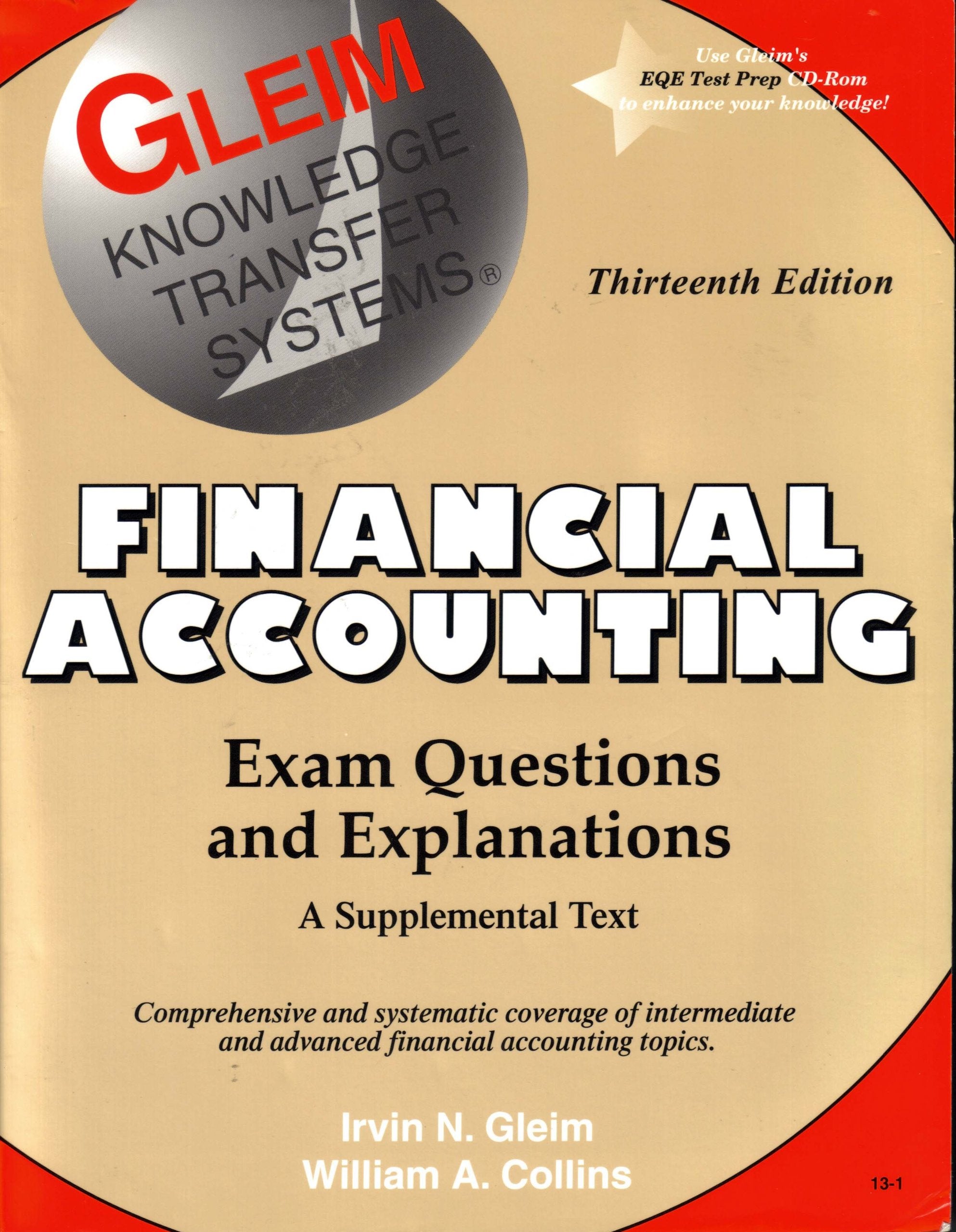 Financial Accounting: Exam Questions and Explanations, A Supplemental Text,New