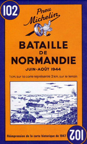 Michelin Battle of Normandy Map No.102,Used