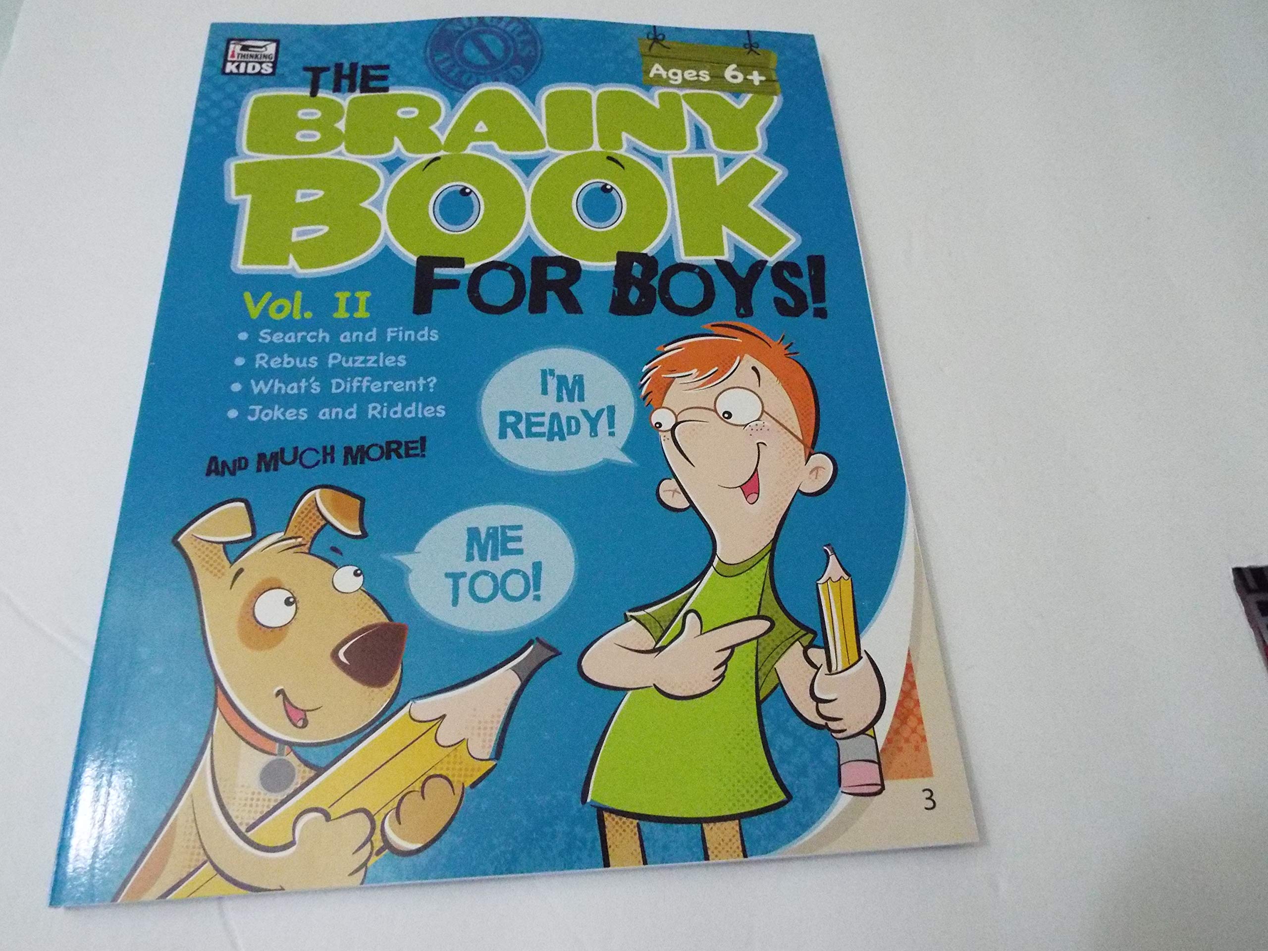 Brainy Book for Boys, Volume 2 Activity Book, Grades 1  4 (Brainy Books),Used