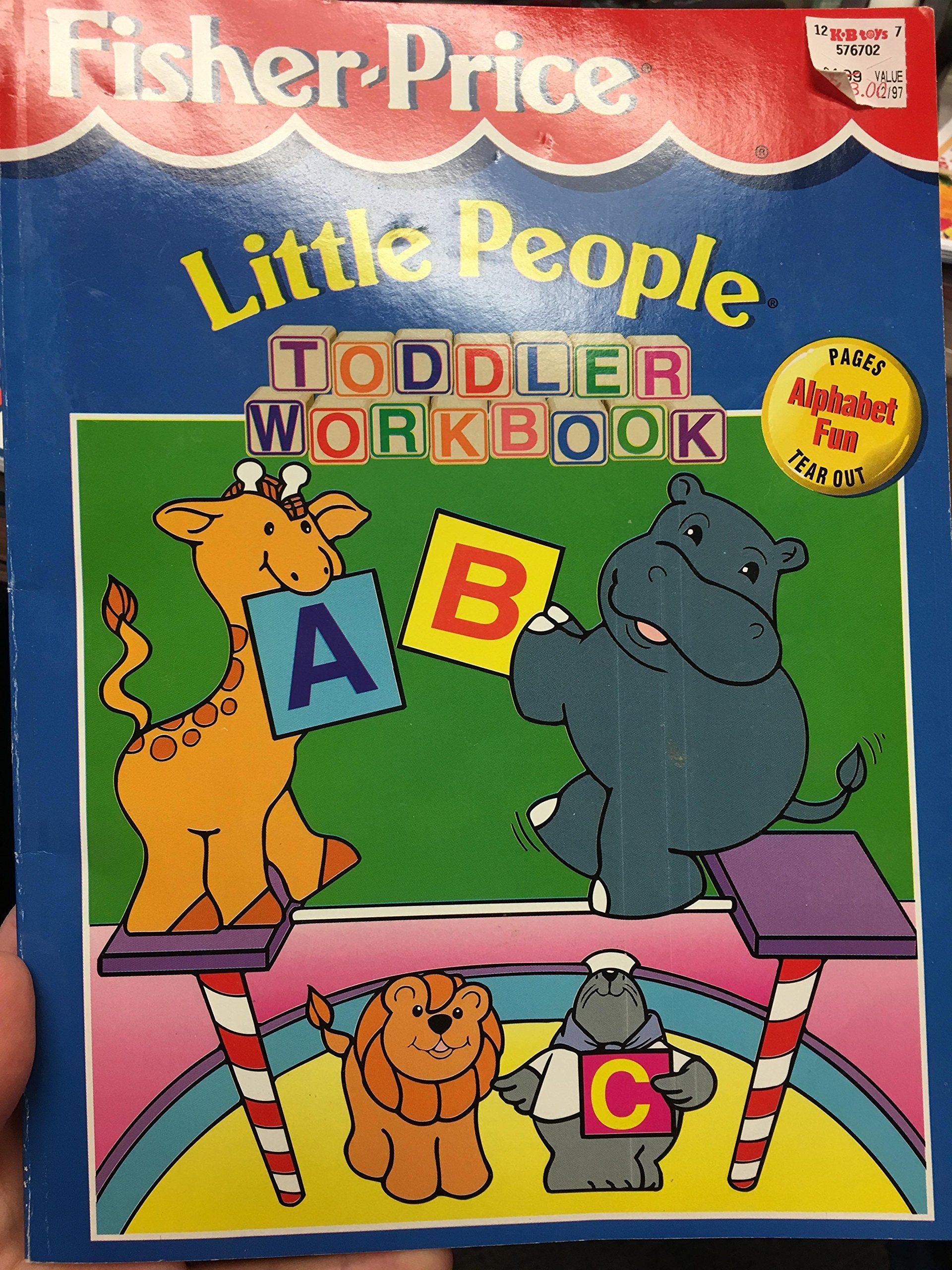 Fisherprice Little People Toddler Workbook: Alphabet Fun,Used