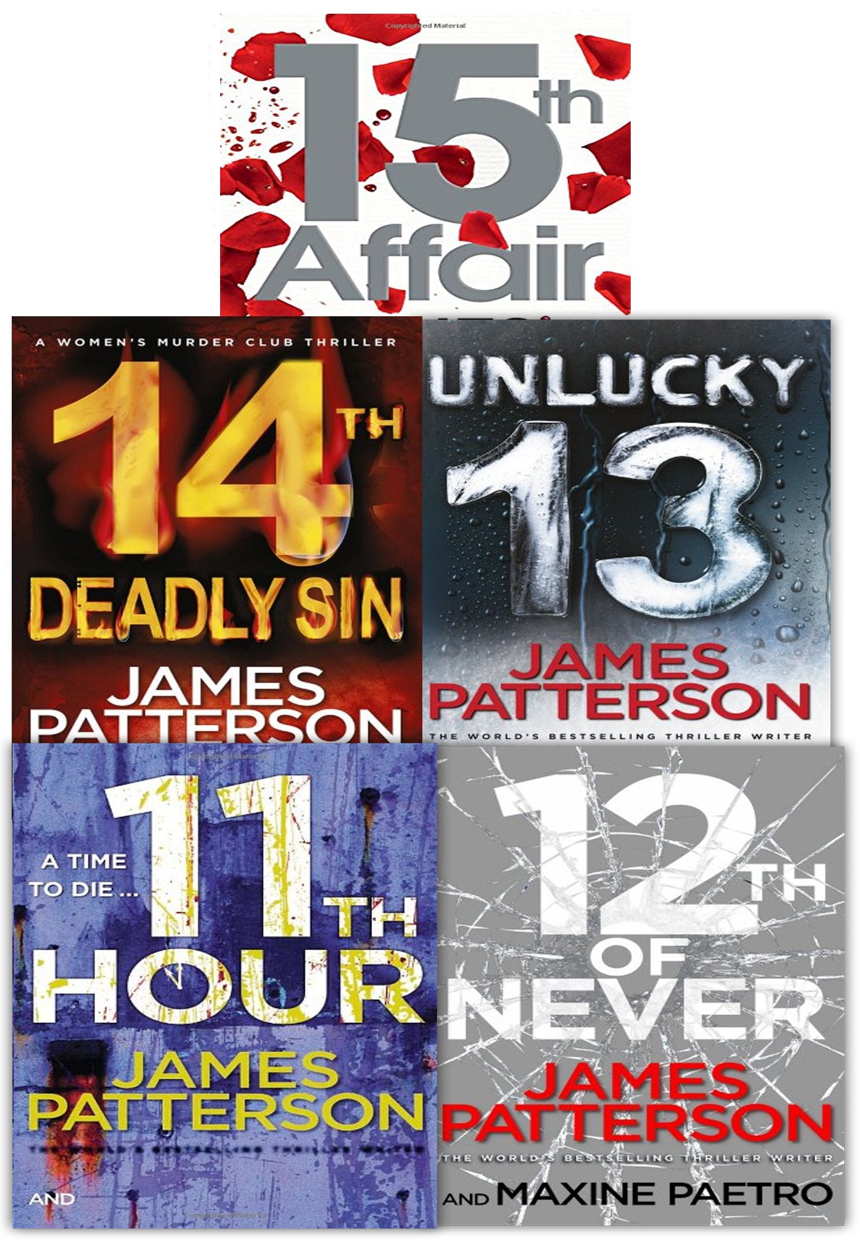 Womens Murder Club Series 3 Set By James Patterson (Books 1115),Used