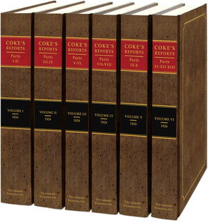 The Reports of Sir Edward Coke, Knt.: In Thirteen Parts,Used