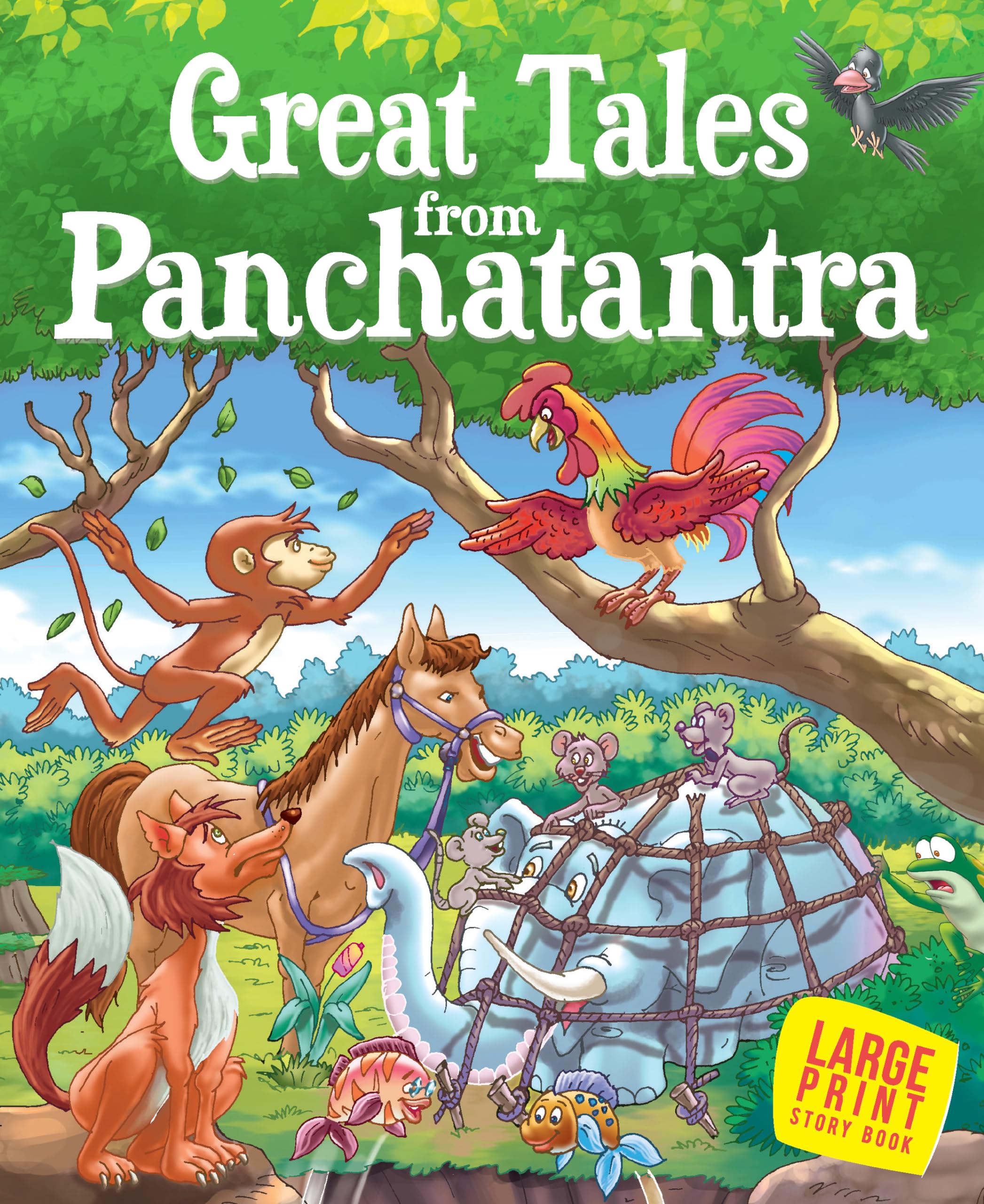 Story Book: Great Tales From Panchatantra - Large Print Story Book - Panchatantra Story Book For Kids