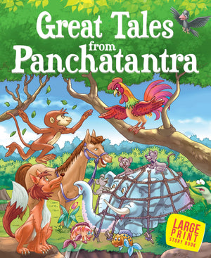 Story Book: Great Tales From Panchatantra - Large Print Story Book - Panchatantra Story Book For Kids