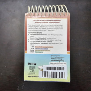 Mosby's Pathophysiology Memory NoteCards: Visual, Mnemonic, and Memory Aids for Nurses,New