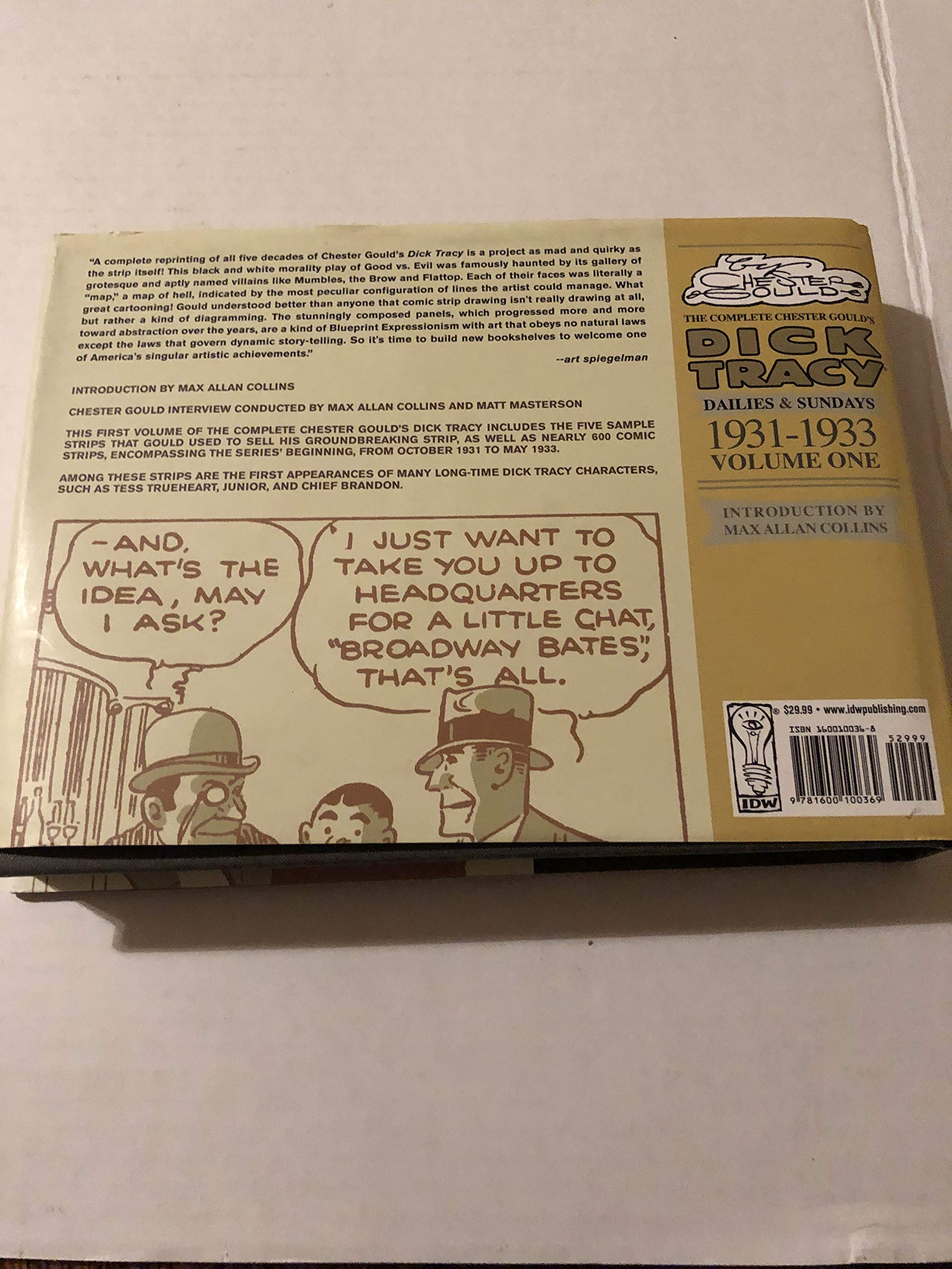 Complete Chester Gould's Dick Tracy Volume 1,Used