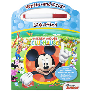 Disney  Mickey Mouse Clubhouse  WriteandErase Look and Find Wipe Clean Board  PI Kids,Used