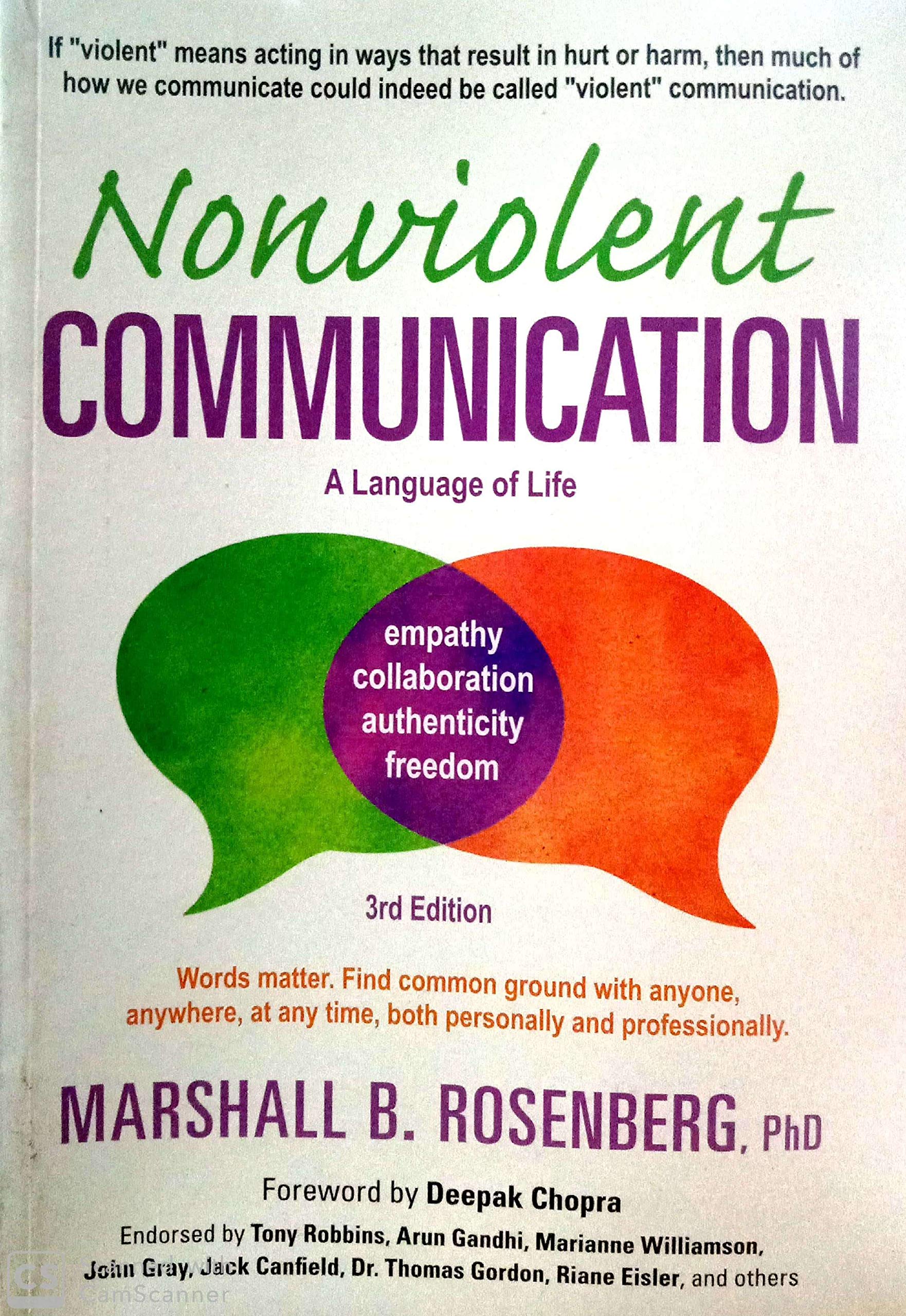 Nonviolent Communication, 3Rd Edition-New
