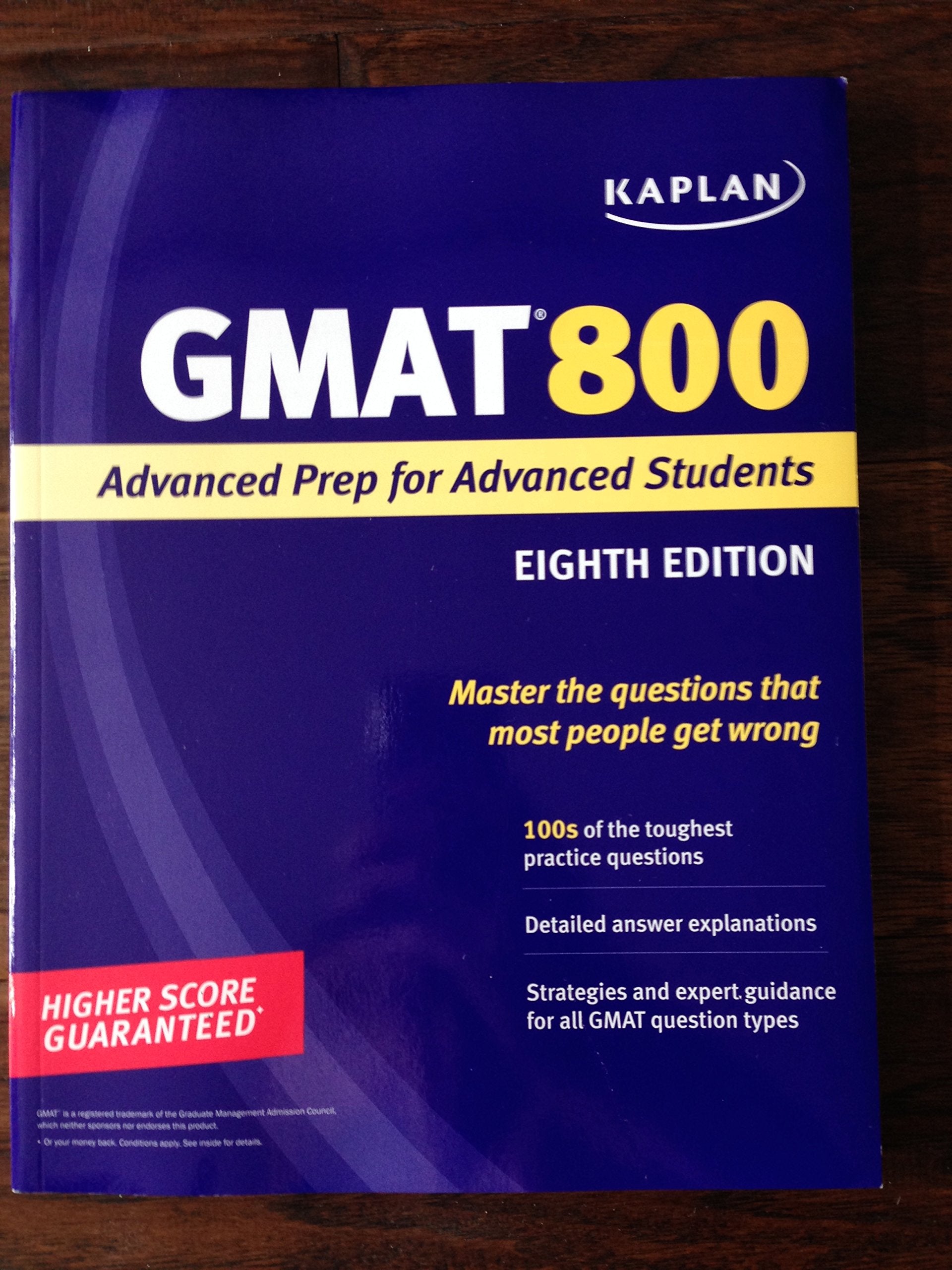 Kaplan GMAT 800: Advanced Prep for Advanced Students (Perfect Score Series),New