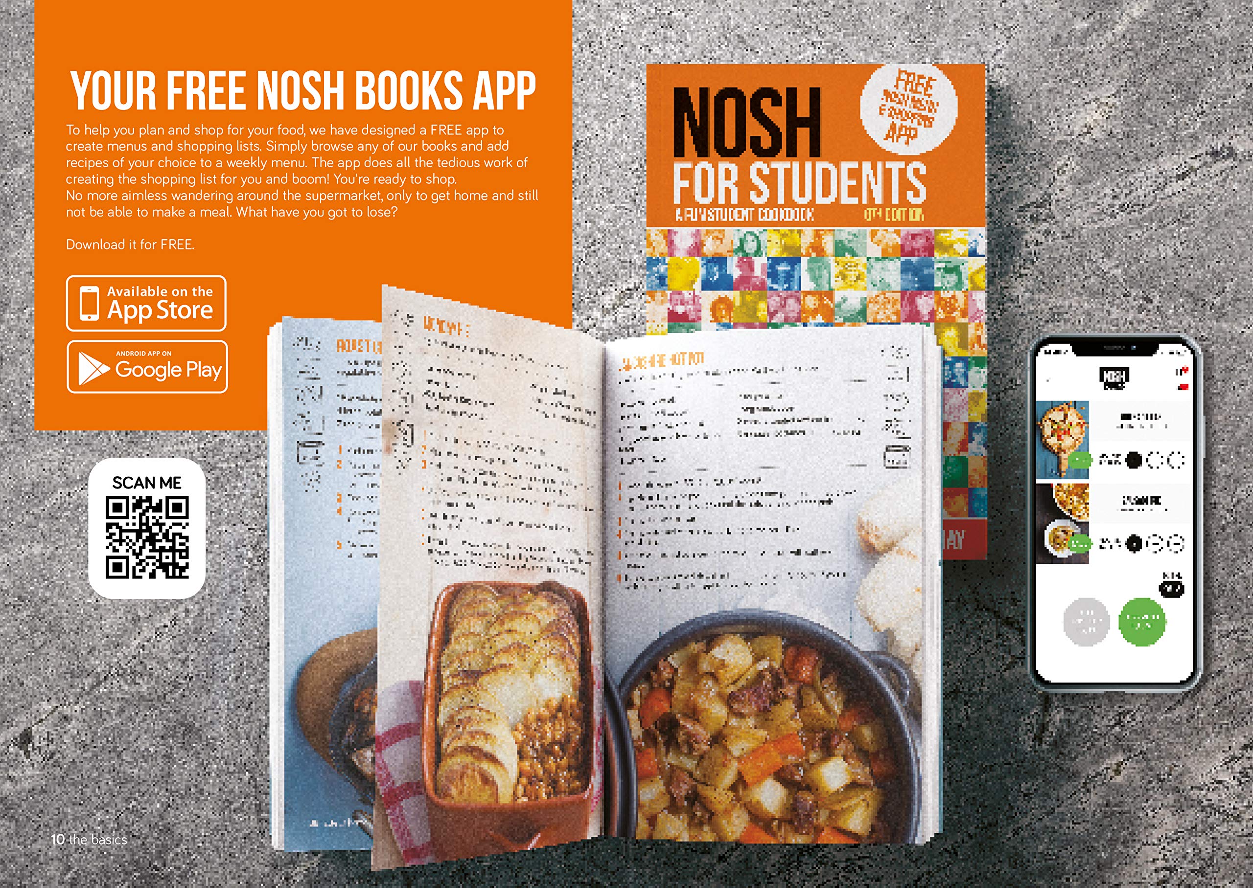 NOSH for Students: A Fun Student Cookbook  NEW Edition: A Fun Student Cookbook  Photo with Every Recipe,Used