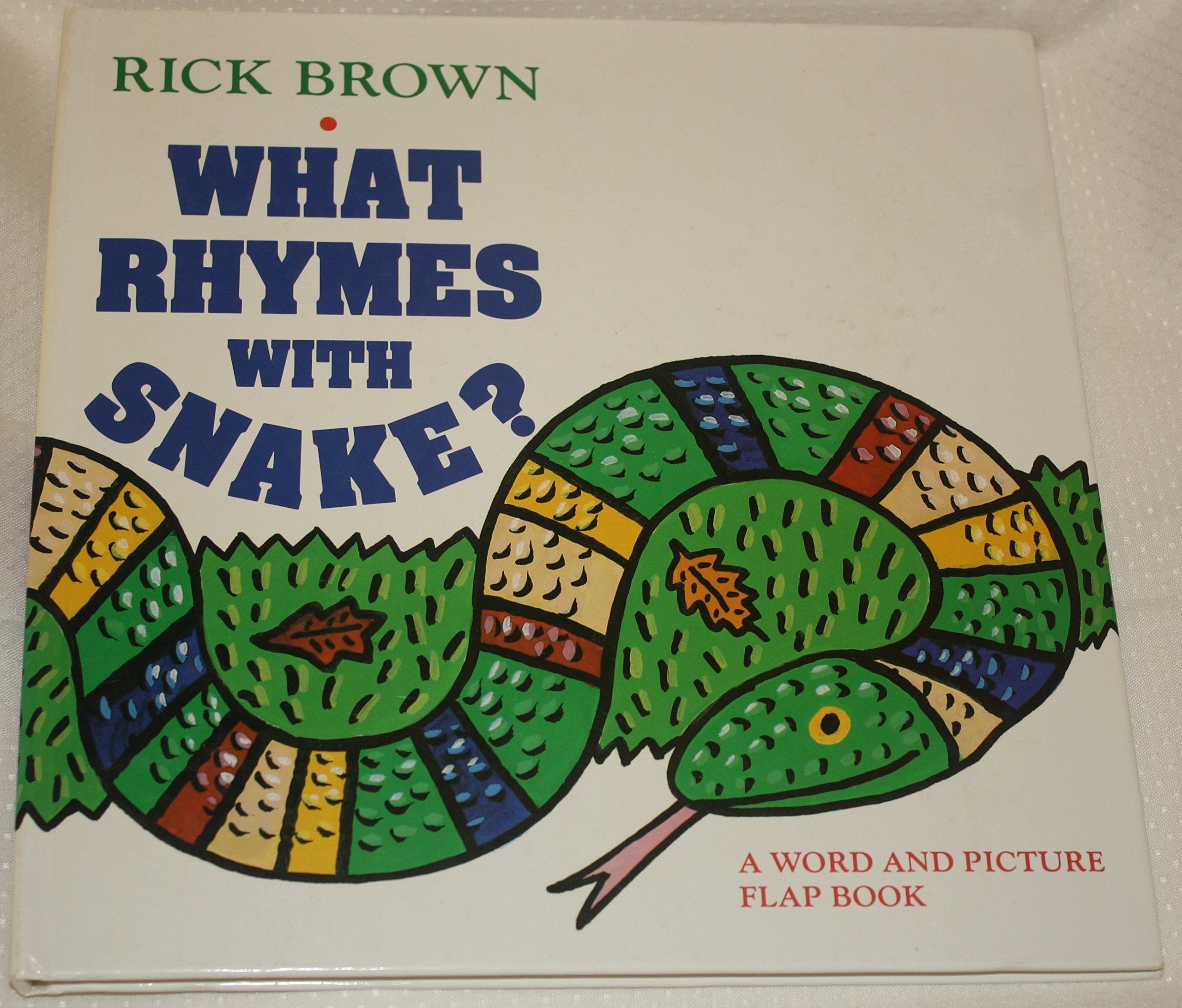 What Rhymes With Snake?: A Word and Picture Flap Book,Used