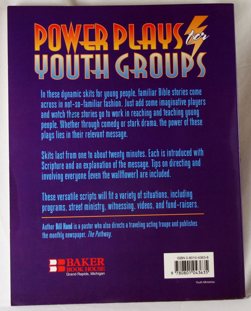 Power Plays for Youth Groups/30 Dynamic Skits,Used